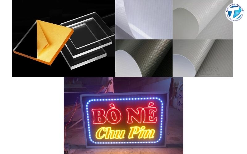 Xem xét chất liệu làm biển vẫy quảng cáo